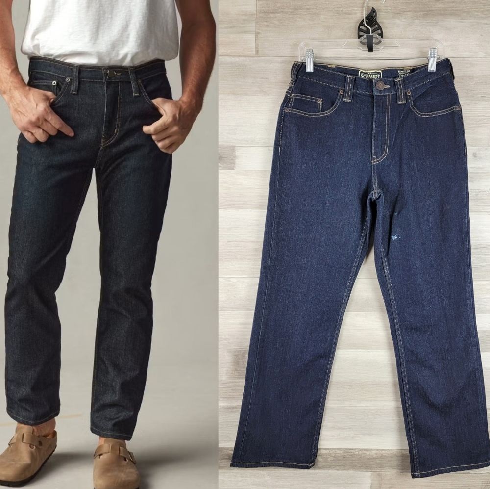 C.E. Schmidt Workwear Relaxed Fit Comfort Flex Dark Wash Jeans Mens Size 30x30